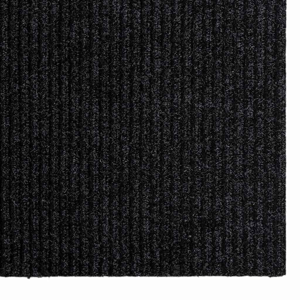 Δερμάτινο Χαλί Ανθρακί 80 x 200 cm ύφασμα