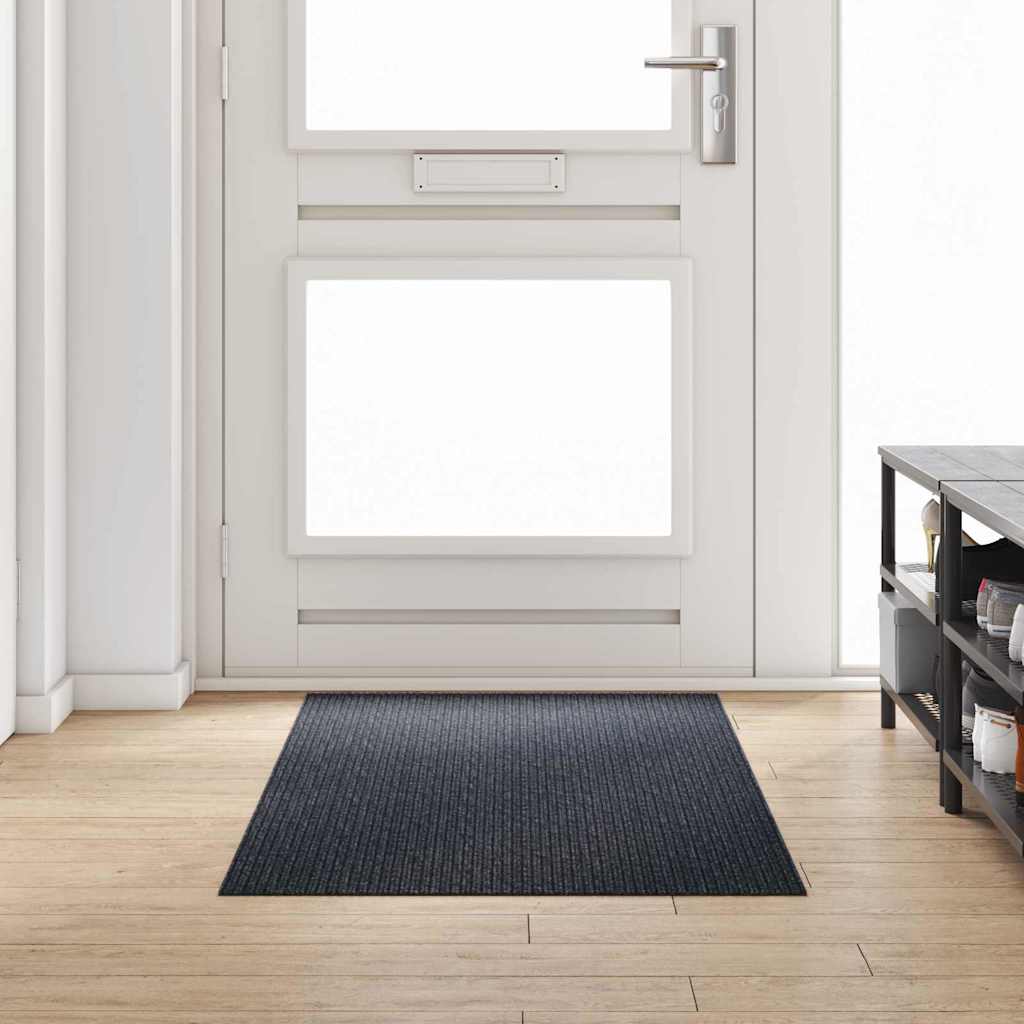 Δερμάτινο Χαλί Ανθρακί 80 x 200 cm ύφασμα