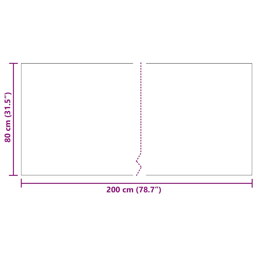 Δερμάτινο Χαλί Ανθρακί 80 x 200 cm ύφασμα