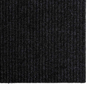 Δερμάτινο Χαλί Ανθρακί 80 x 250 cm ύφασμα - Pakobazaar