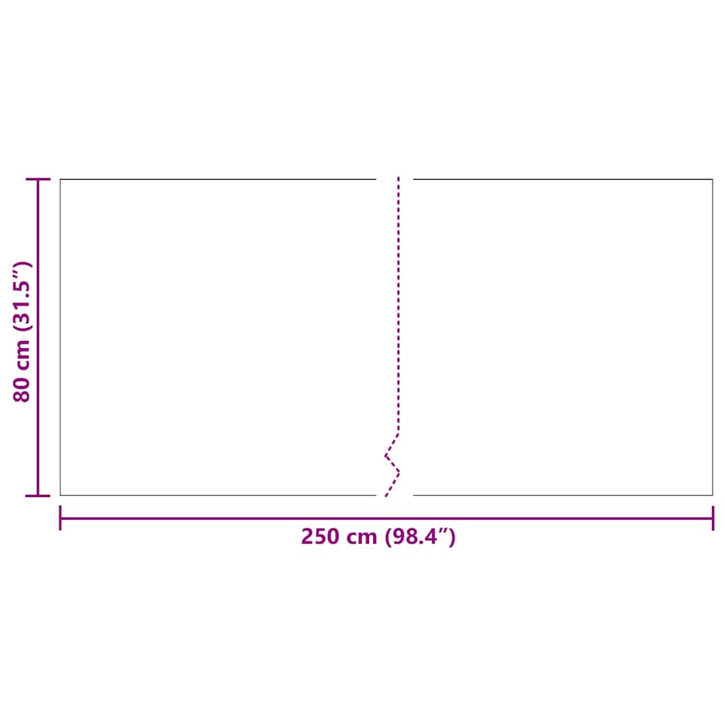 Δερμάτινο Χαλί Ανθρακί 80 x 250 cm ύφασμα - Pakobazaar