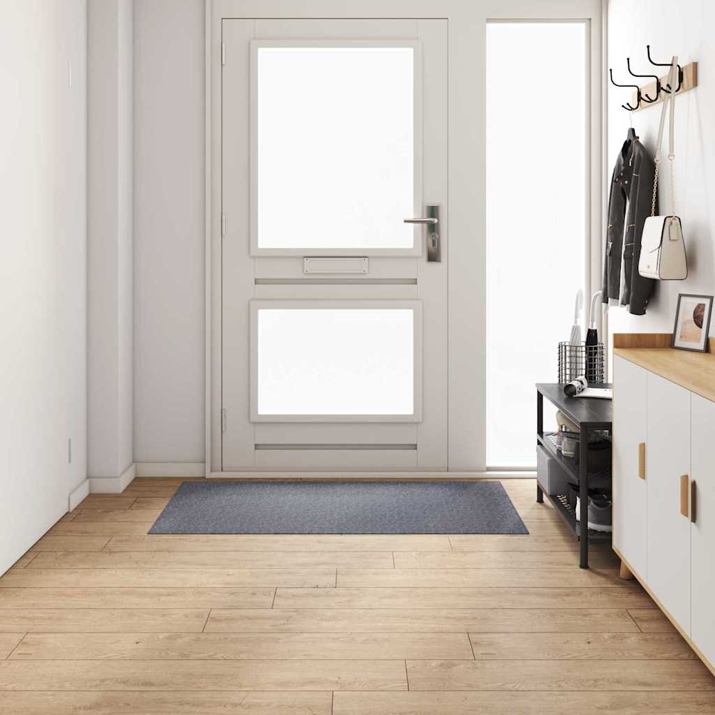 Δερμάτινο Χαλί Ανοιχτό γκρι 80 x 150 cm ύφασμα - Pakobazaar