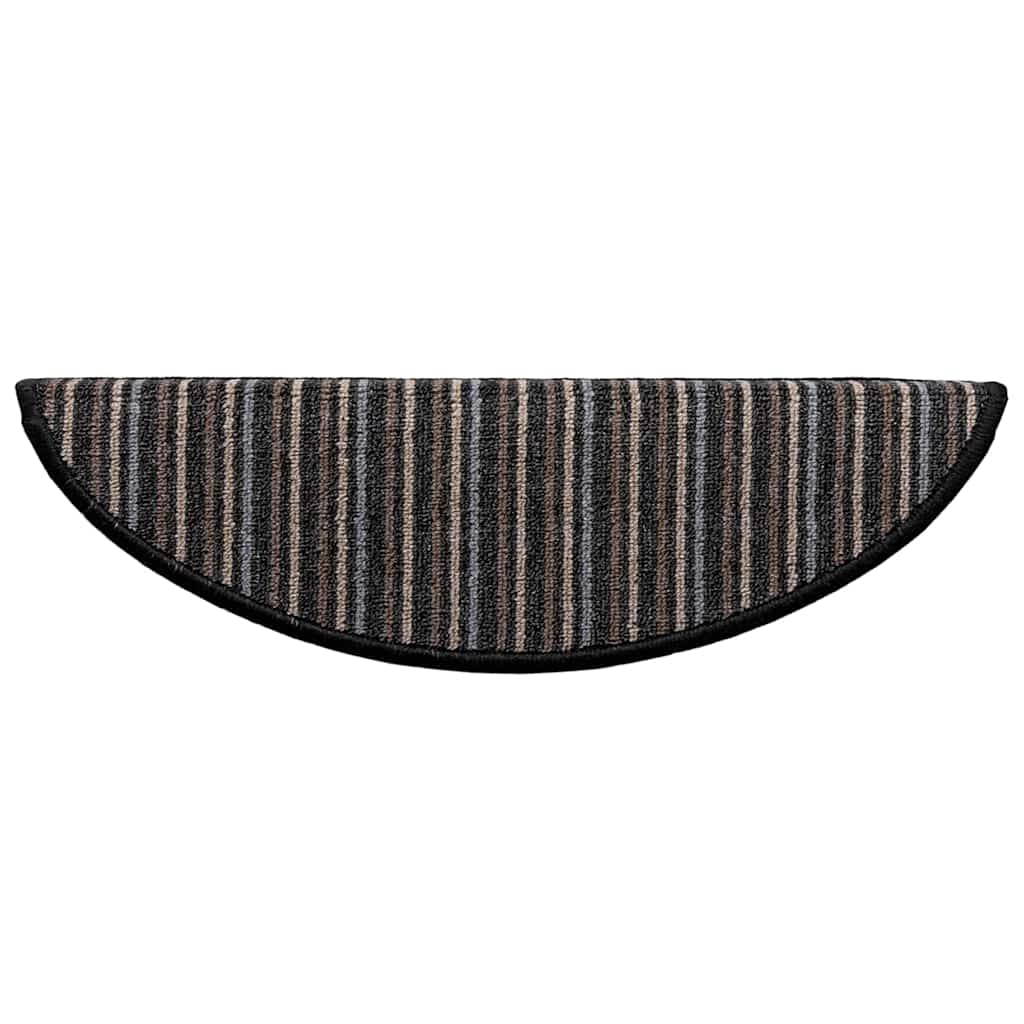 Αυτοκόλλητα Ματ Σκαλοπατιών 15 pcs Ανθρακί 56 x 17 x 3 cm - Pakobazaar