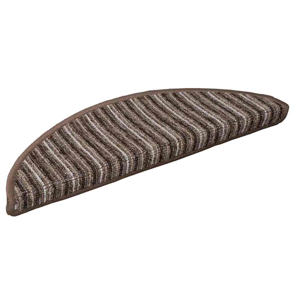 Αυτοκόλλητα Ματ Σκαλοπατιών 15 pcs Καφέ 56 x 17 x 3 cm - Pakobazaar