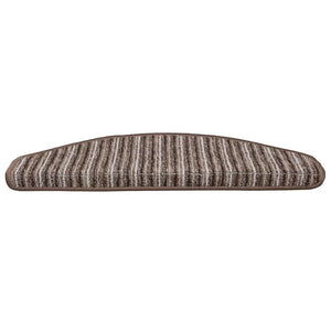 Αυτοκόλλητα Ματ Σκαλοπατιών 15 pcs Καφέ 65 x 21 x 4 cm - Pakobazaar