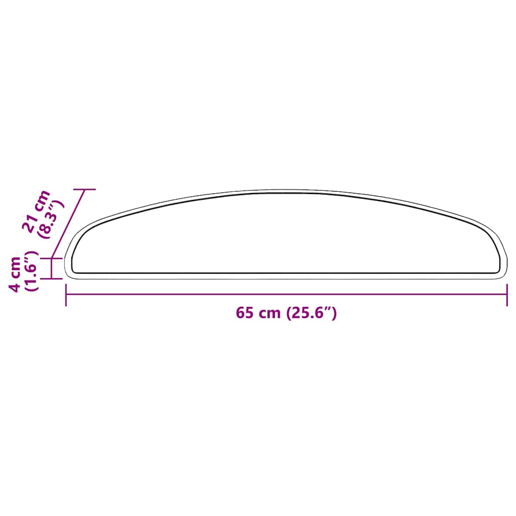 Αυτοκόλλητα Ματ Σκαλοπατιών 15 pcs Καφέ 65 x 21 x 4 cm - Pakobazaar