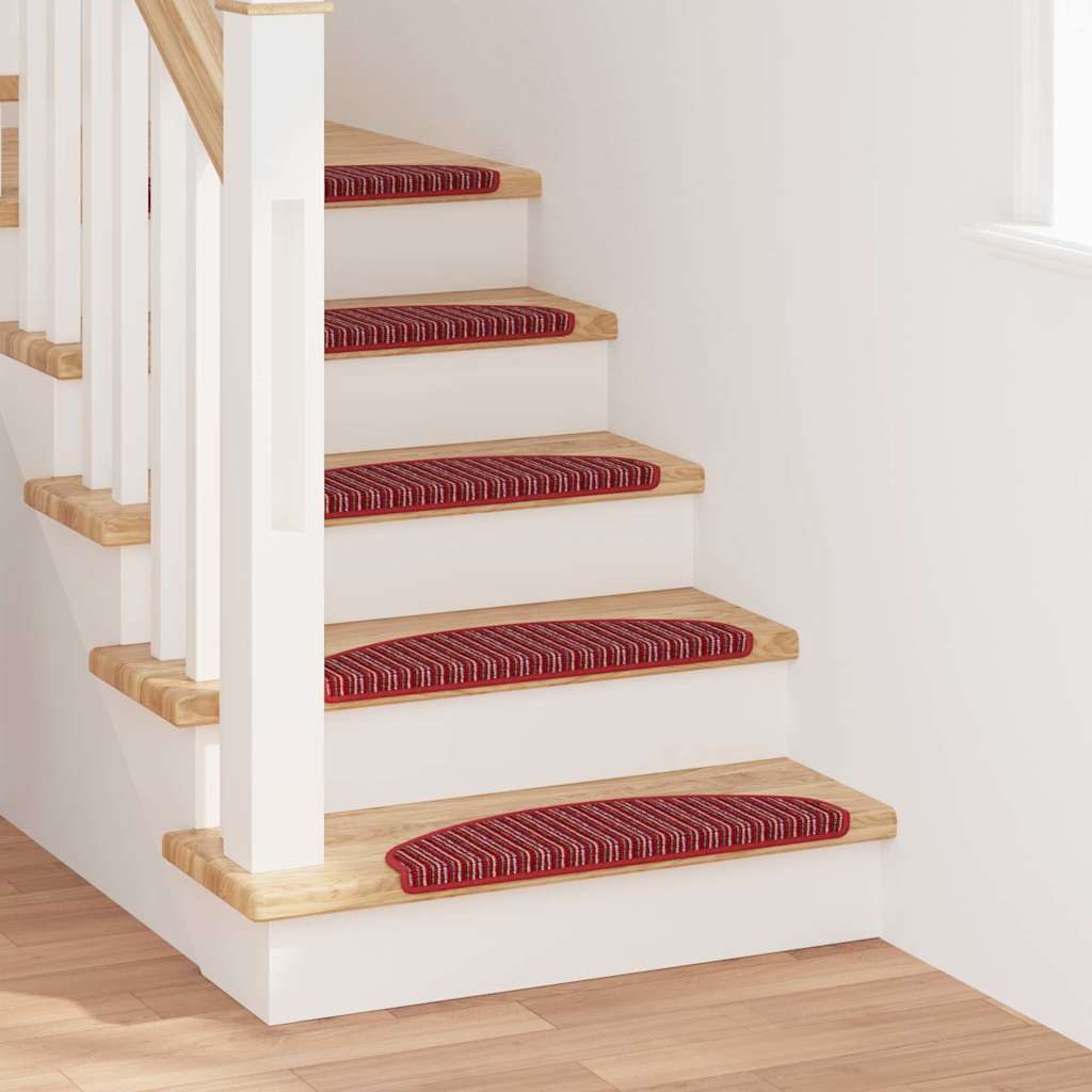 Αυτοκόλλητα Ματ Σκαλοπατιών 15 pcs Κόκκινο 65 x 21 x 4 cm