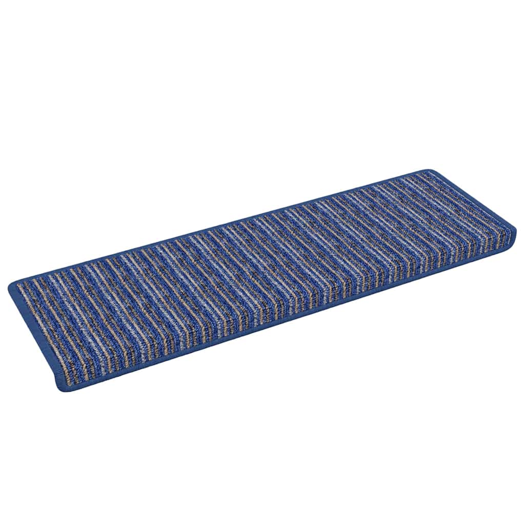 Αυτοκόλλητα Ματ Σκαλοπατιών Ριγέ 15 pcs Μπλε 65 x 21 x 4 cm