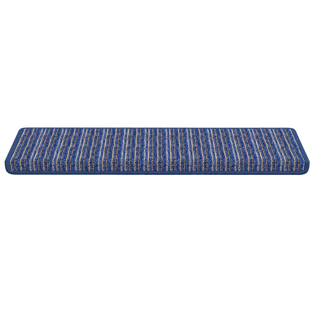 Αυτοκόλλητα Ματ Σκαλοπατιών Ριγέ 15 pcs Μπλε 65 x 21 x 4 cm