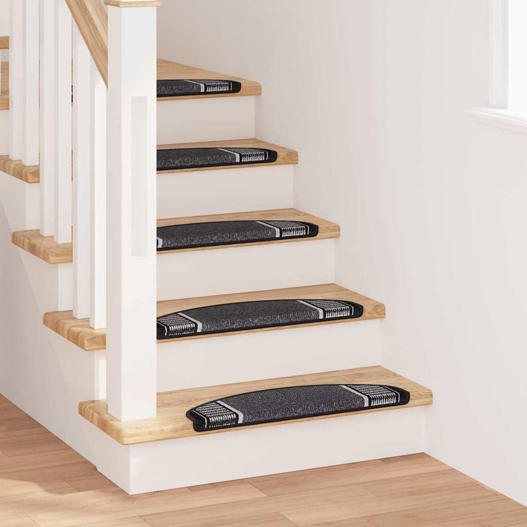 Αυτοκόλλητα Ματ Σκαλοπατιών 15 pcs Ανθρακί 65 x 21 x 4 cm - Pakobazaar