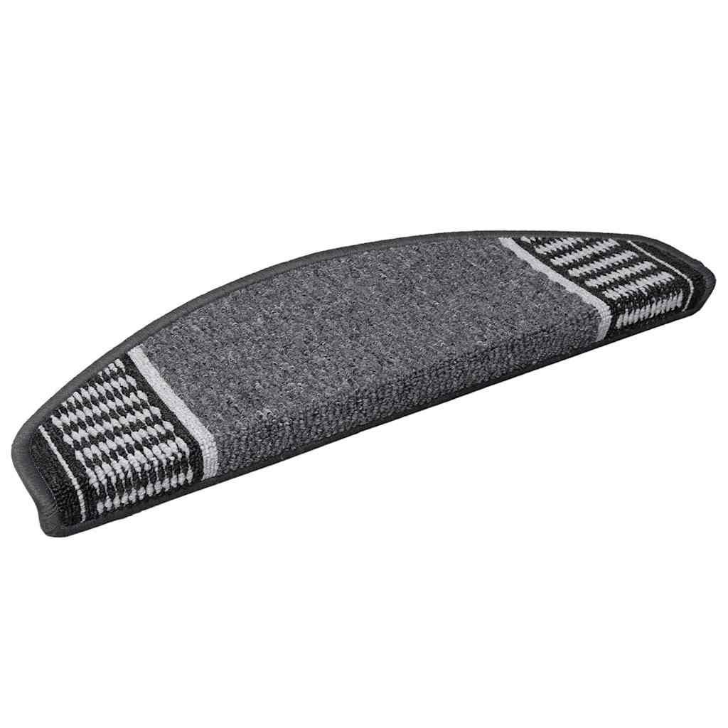 Αυτοκόλλητα Ματ Σκαλοπατιών 15 pcs Ανθρακί 65 x 21 x 4 cm - Pakobazaar