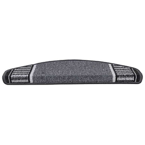 Αυτοκόλλητα Ματ Σκαλοπατιών 15 pcs Ανθρακί 65 x 21 x 4 cm - Pakobazaar