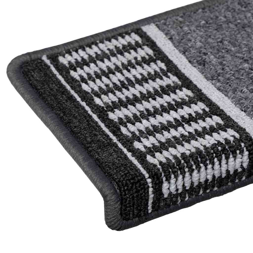 Αυτοκόλλητα Ματ Σκαλοπατιών 15 pcs Ανθρακί 65 x 21 x 4 cm