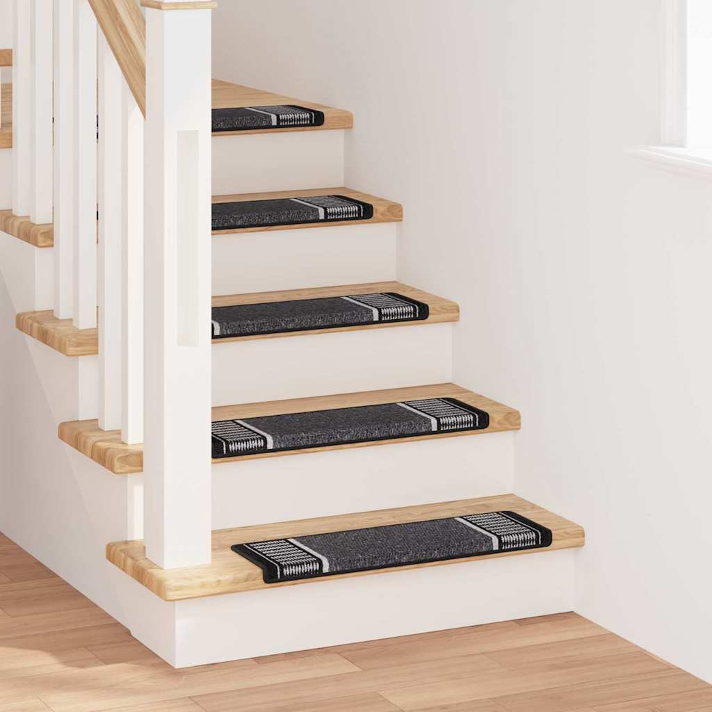 Αυτοκόλλητα Ματ Σκαλοπατιών 15 pcs Ανθρακί 65 x 21 x 4 cm