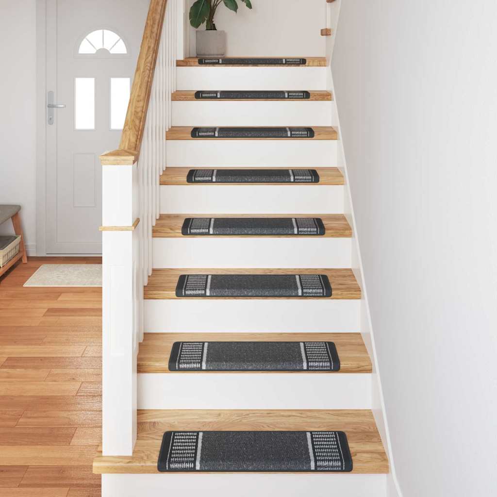 Αυτοκόλλητα Ματ Σκαλοπατιών 15 pcs Ανθρακί 65 x 21 x 4 cm