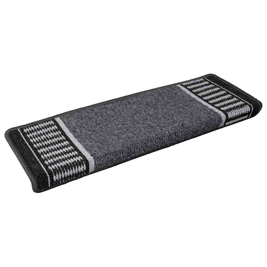 Αυτοκόλλητα Ματ Σκαλοπατιών 15 pcs Ανθρακί 65 x 21 x 4 cm