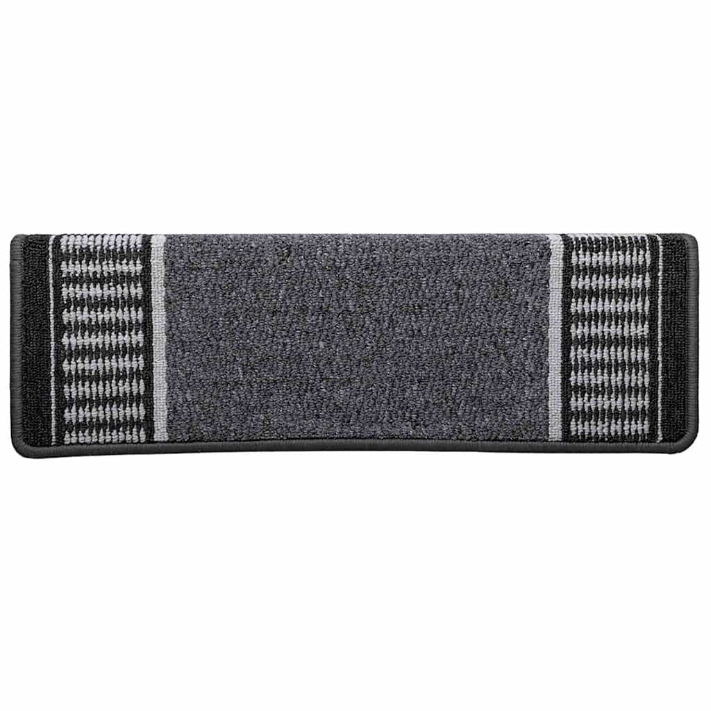 Αυτοκόλλητα Ματ Σκαλοπατιών 15 pcs Ανθρακί 65 x 21 x 4 cm