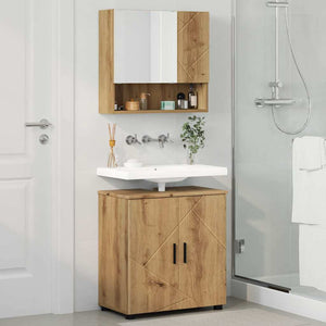 Σετ Επίπλων Μπάνιου 2 τμχ. Artisan Oak 61 x 35 x 64 εκ. - Pakobazaar