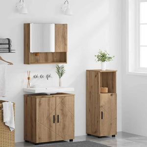 Σετ Επίπλων Μπάνιου 3 τμχ. Artisan Oak 61 x 35 x 64 εκ. - Pakobazaar