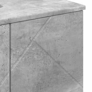 Σετ Επίπλων Μπάνιου 3 τμχ. Σκυρόδεμα Γκρι 61 x 35 x 64 εκ.