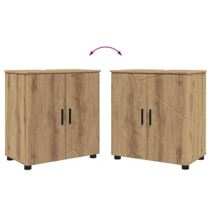 Σετ Επίπλων Μπάνιου 4 τμχ. Artisan Oak 61 x 35 x 64 εκ. - Pakobazaar