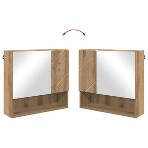 Σετ Επίπλων Μπάνιου 4 τμχ. Artisan Oak 61 x 35 x 64 εκ. - Pakobazaar