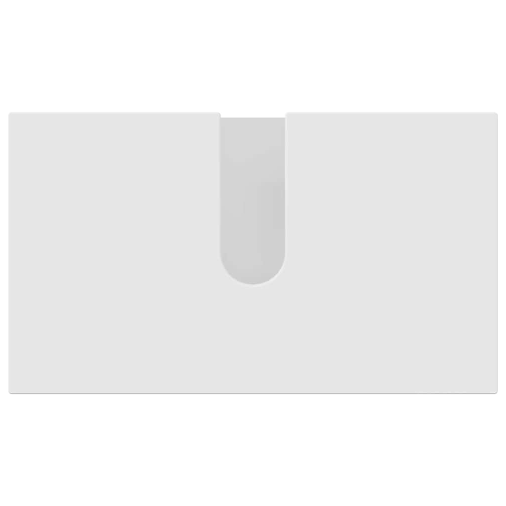 Σετ Επίπλων Μπάνιου 5 pcs Λευκό Επεξεργασμένο ξύλο & Μέταλλο - Pakobazaar