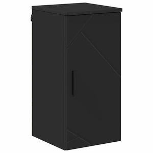Σετ Επίπλων Μπάνιου 5 pcs Μαύρο Επεξεργασμένο ξύλο & Μέταλλο - Pakobazaar
