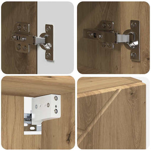 Σετ Επίπλων Μπάνιου 5 τμχ. Artisan Oak 61 x 35 x 64 εκ. - Pakobazaar