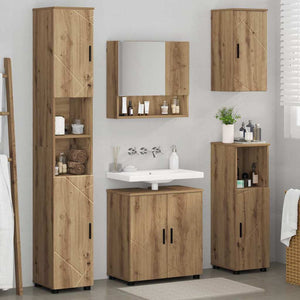 Σετ Επίπλων Μπάνιου 5 τμχ. Artisan Oak 61 x 35 x 64 εκ. - Pakobazaar