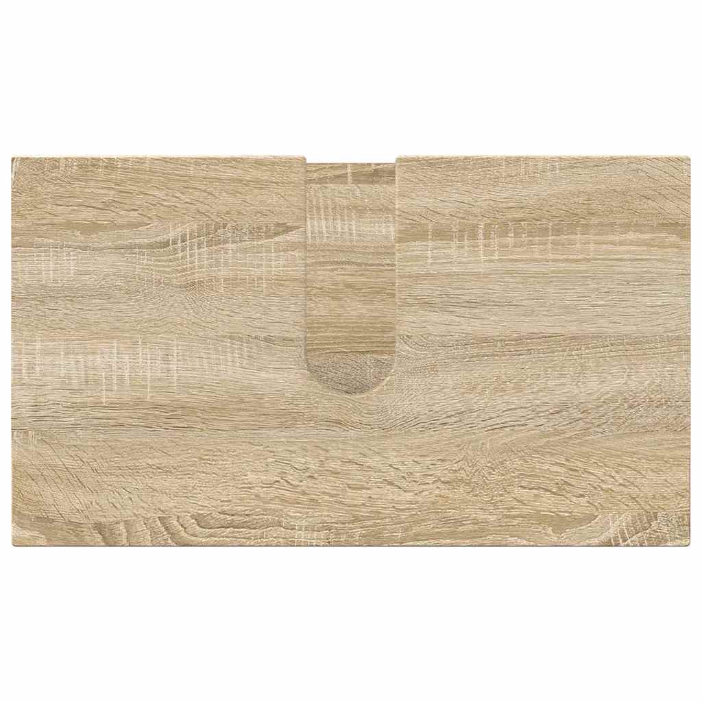 Σετ Επίπλων Μπάνιου με συρτάρι Επιτοίχιο 5 pcs Δρύς Sonoma