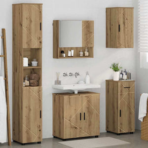 Σετ Επίπλων Μπάνιου 5 τμχ. Artisan Oak 61 x 35 x 64 εκ. - Pakobazaar