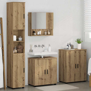 Σετ Επίπλων Μπάνιου 4 τμχ. Artisan Oak 61 x 35 x 64 εκ. - Pakobazaar