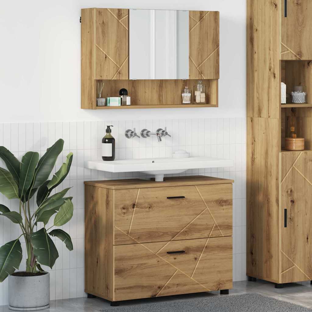 Σετ Επίπλων Μπάνιου 2 τμχ. Artisan Oak 76,5 x 35 x 64 εκ