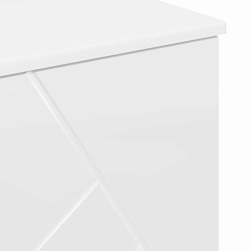Σετ Επίπλων Μπάνιου με συρτάρι 3 pcs Υψηλής γυαλάδας λευκό