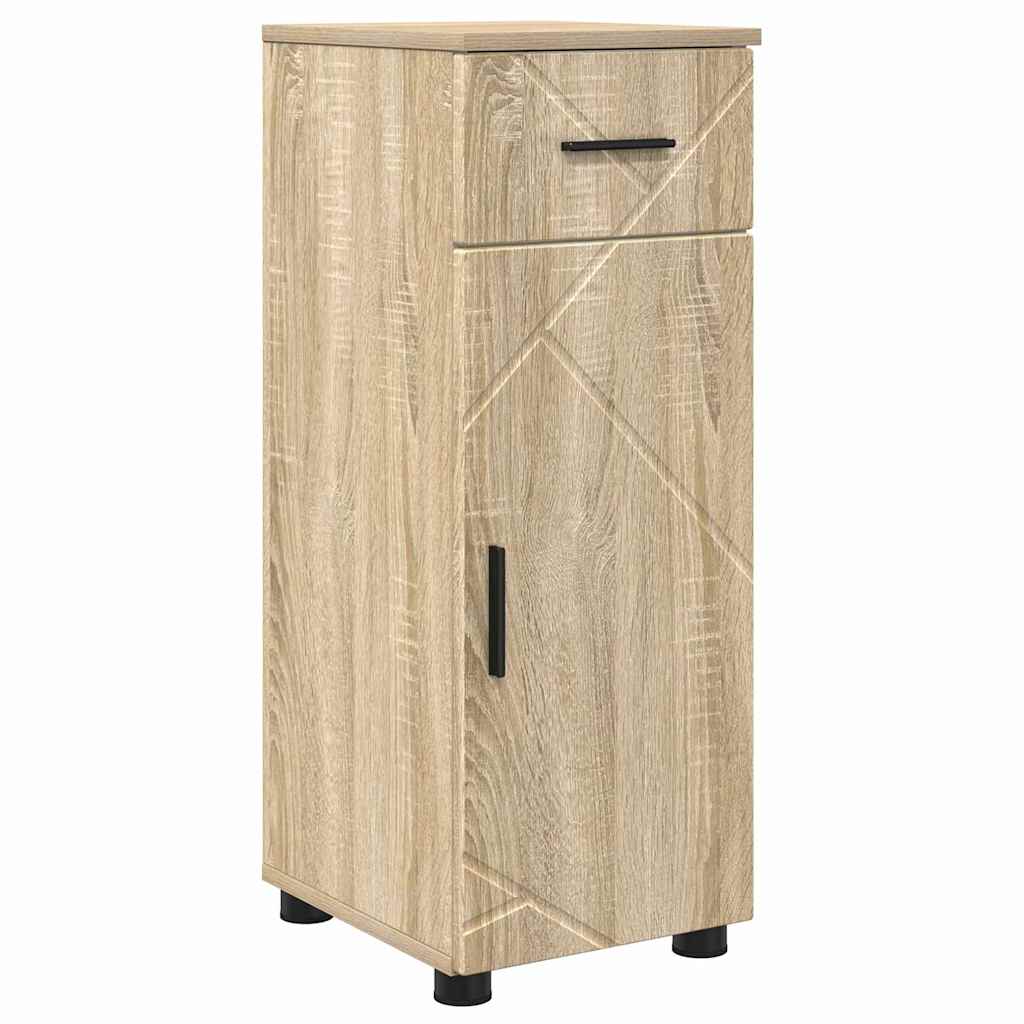 Σετ Επίπλων Μπάνιου με συρτάρι με ράφι 4 pcs Δρύς Sonoma