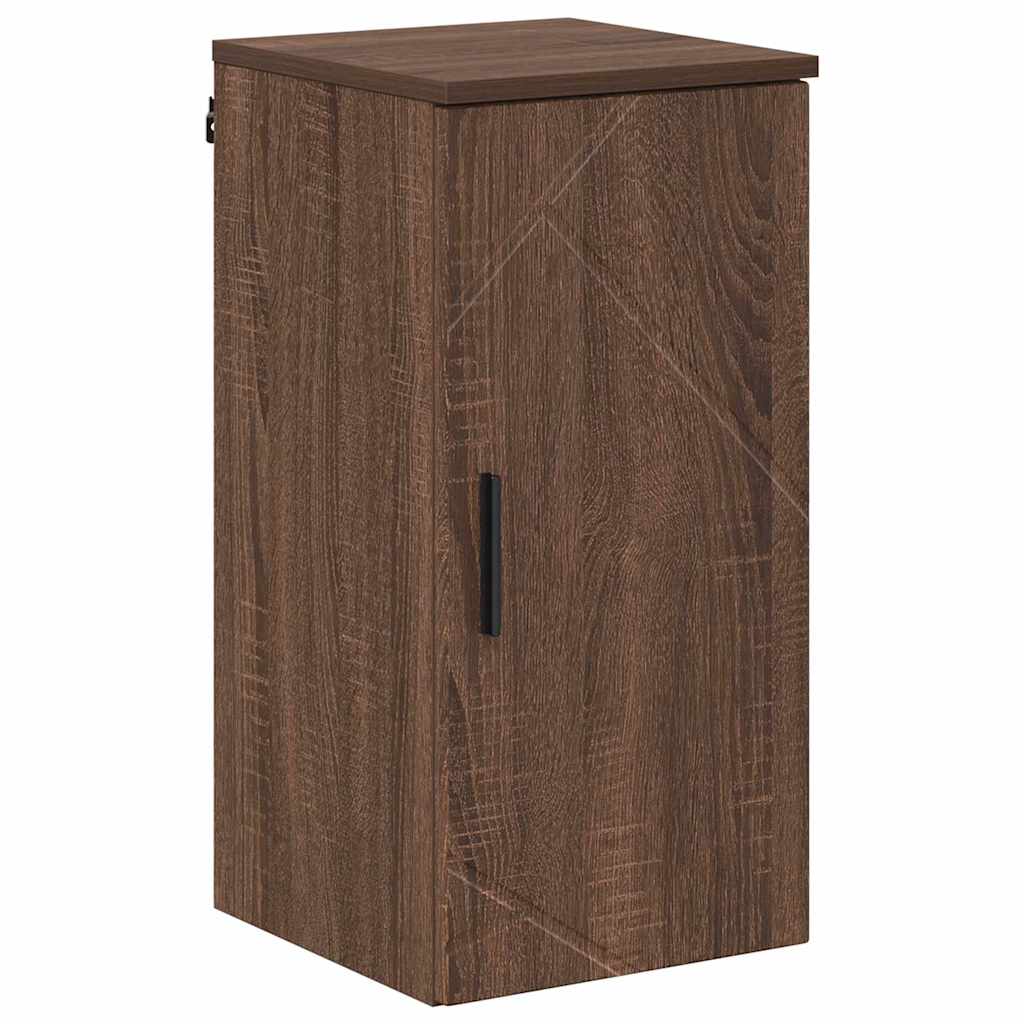 Σετ Επίπλων Μπάνιου 5 τμχ. Καφέ δρυς 35 x 30 x 192 εκ - Pakobazaar