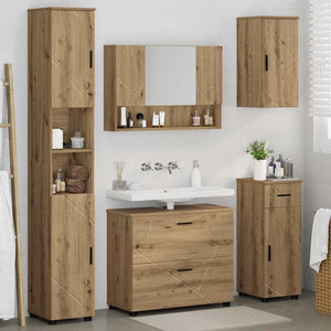 Σετ Επίπλων Μπάνιου 5 τμχ. Artisan Oak 35 x 30 x 192 εκ - Pakobazaar
