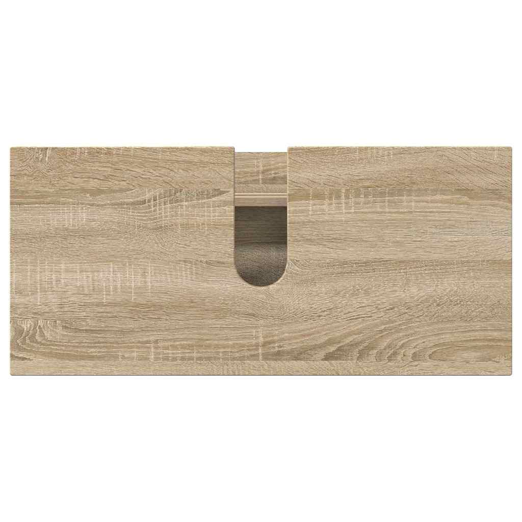 Σετ Επίπλων Μπάνιου με συρτάρι με ράφι 4 pcs Δρύς Sonoma - Pakobazaar