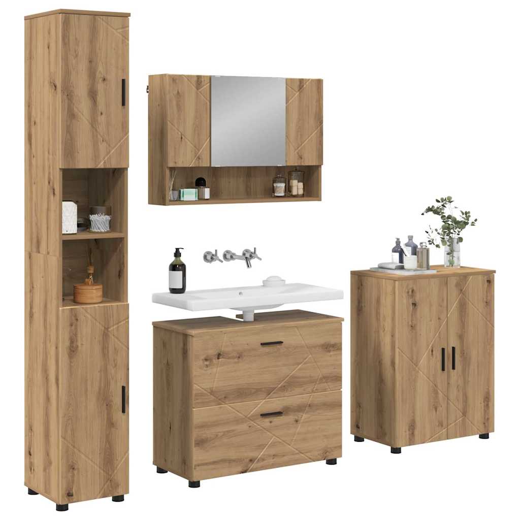 Σετ Επίπλων Μπάνιου 4 τμχ. Artisan Oak 35 x 30 x 192 εκ