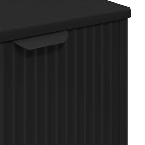Σετ Επίπλων Μπάνιου με συρτάρι με ράφι Επιτοίχιο 3 pcs Μαύρο - Pakobazaar