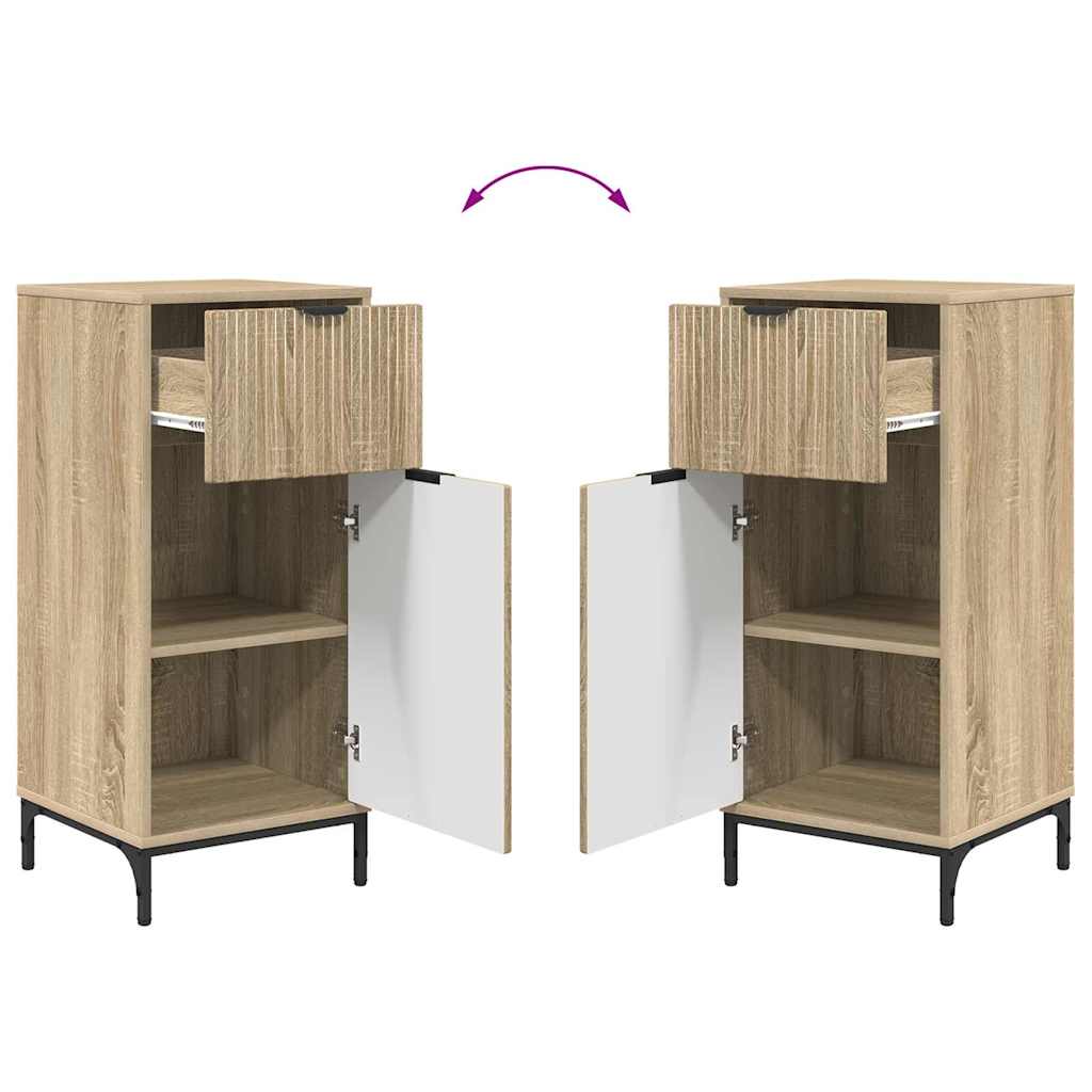 Σετ Επίπλων Μπάνιου 3 pcs Sonoma Δρυς Επεξεργασμένο ξύλο