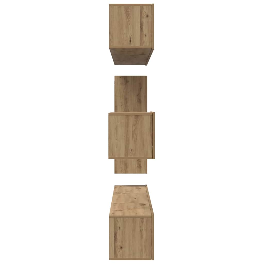 Σετ επίπλου τηλεόρασης 8 pcs Artisan Oak Επεξεργασμένο ξύλο - Pakobazaar