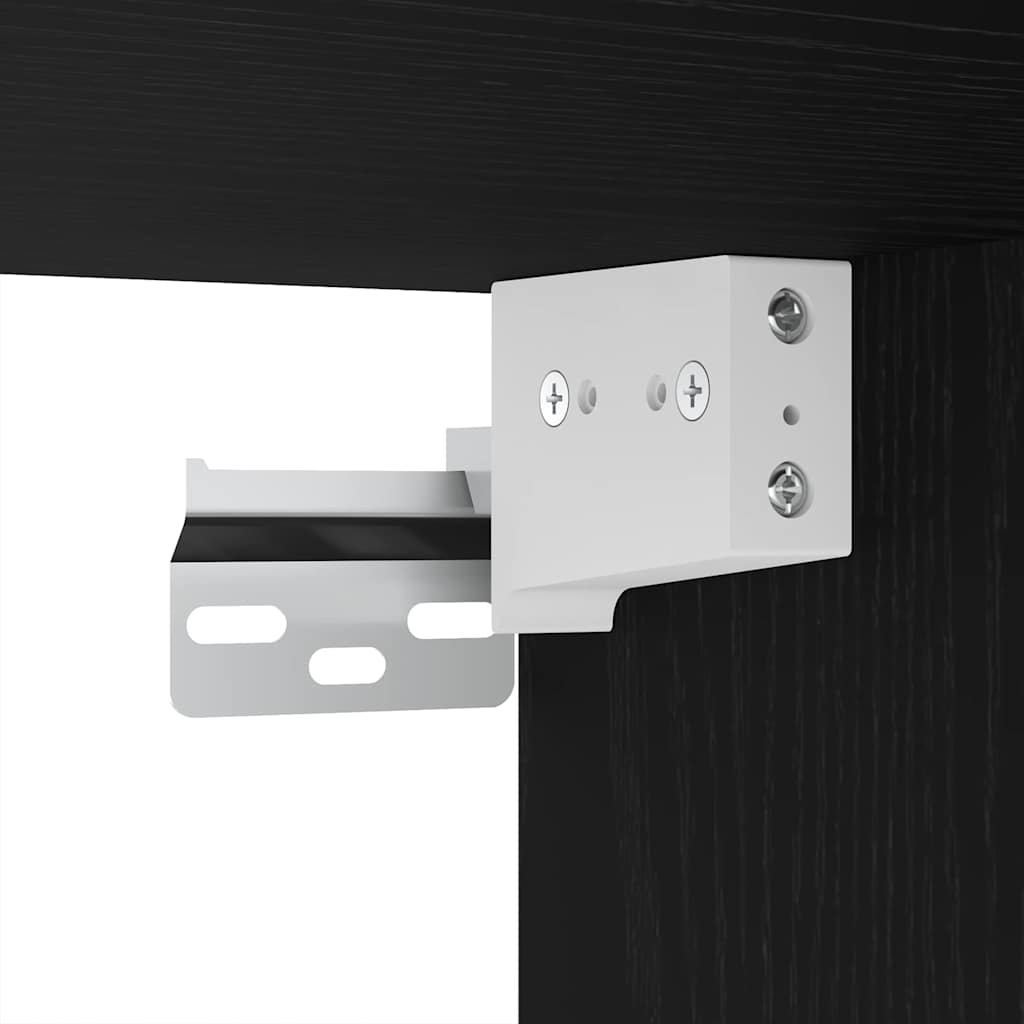 Σετ επίπλου τηλεόρασης 7 pcs Μαύρη Οξυά 30,5 x 30 x 60 εκ.