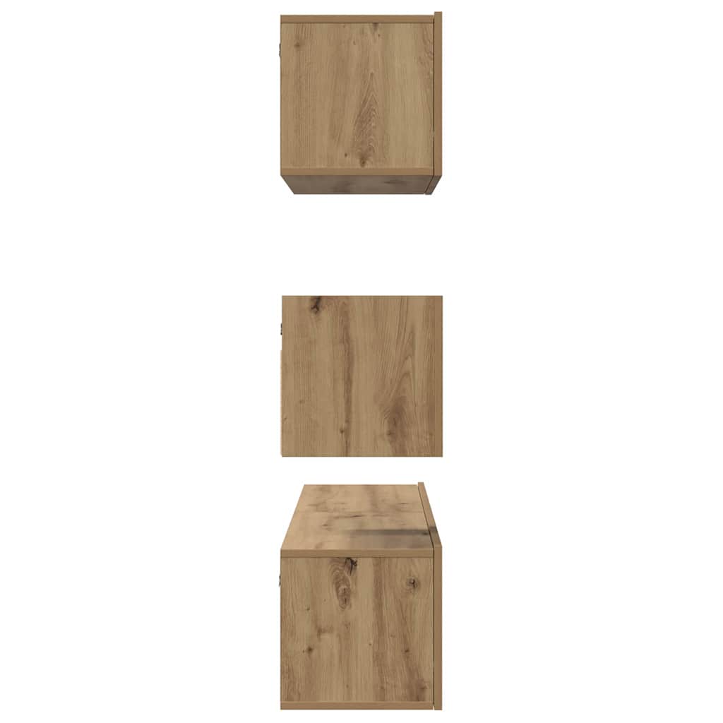 Σετ επίπλου τηλεόρασης 4 pcs Artisan Oak Επεξεργασμένο ξύλο