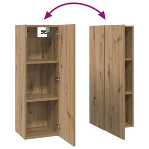 Σετ επίπλου τηλεόρασης 10 τμχ. Artisan Oak Επεξεργασμένο Ξύλο - Pakobazaar