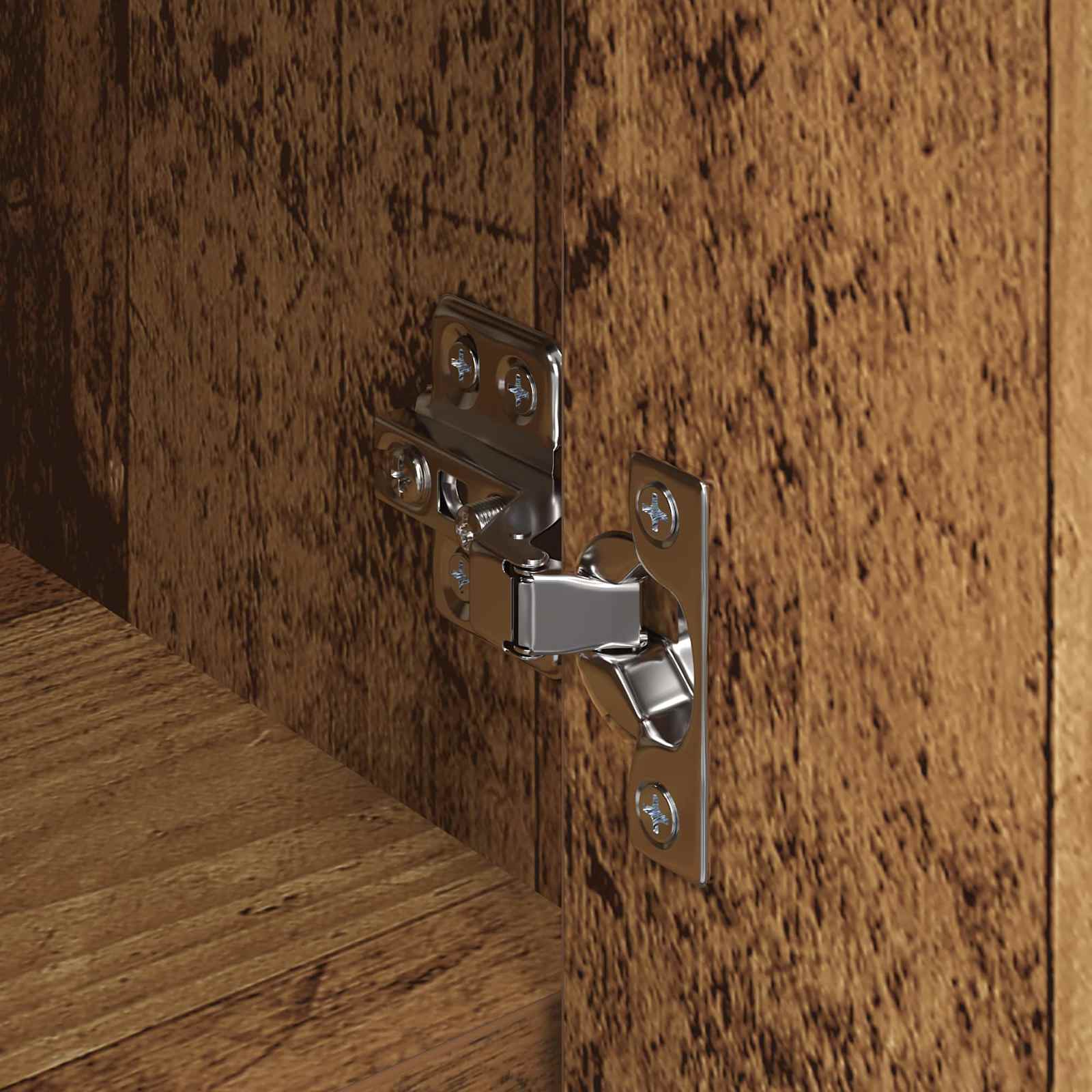 Πλαϊνό γραφείο με συρτάρι 3 pcs Παλιό ξύλο 70 x 41 x 75 εκ. - Pakobazaar