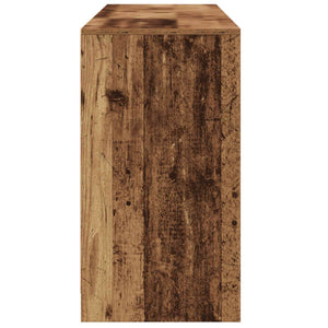 Πλαϊνό γραφείο με συρτάρι 3 pcs Παλιό ξύλο 70 x 41 x 75 εκ. - Pakobazaar