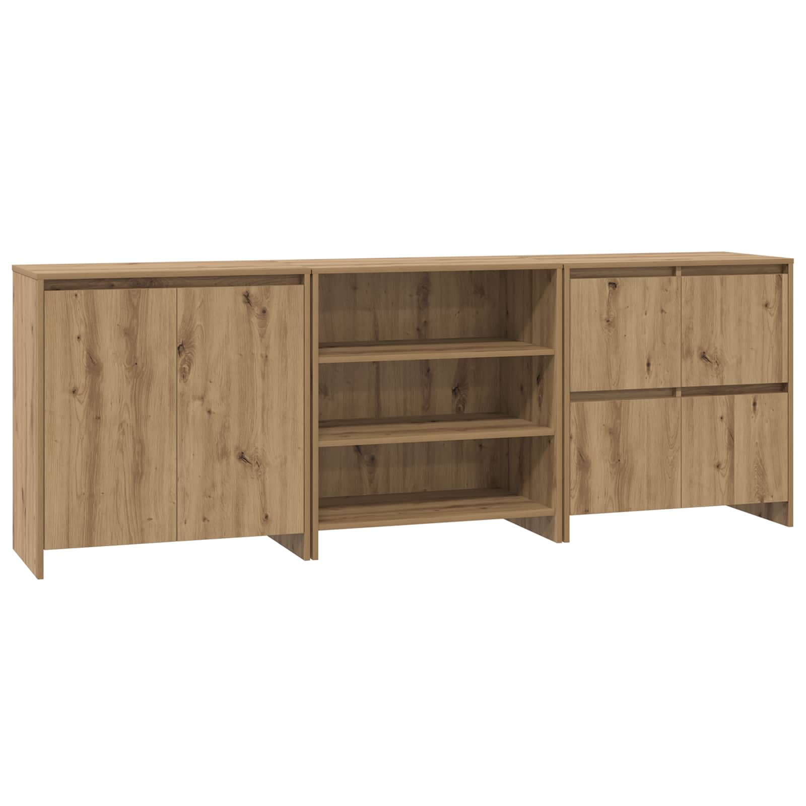 Πλαϊνό γραφείο με συρτάρι 3 pcs Artisan Oak 70 x 41 x 75 εκ. - Pakobazaar