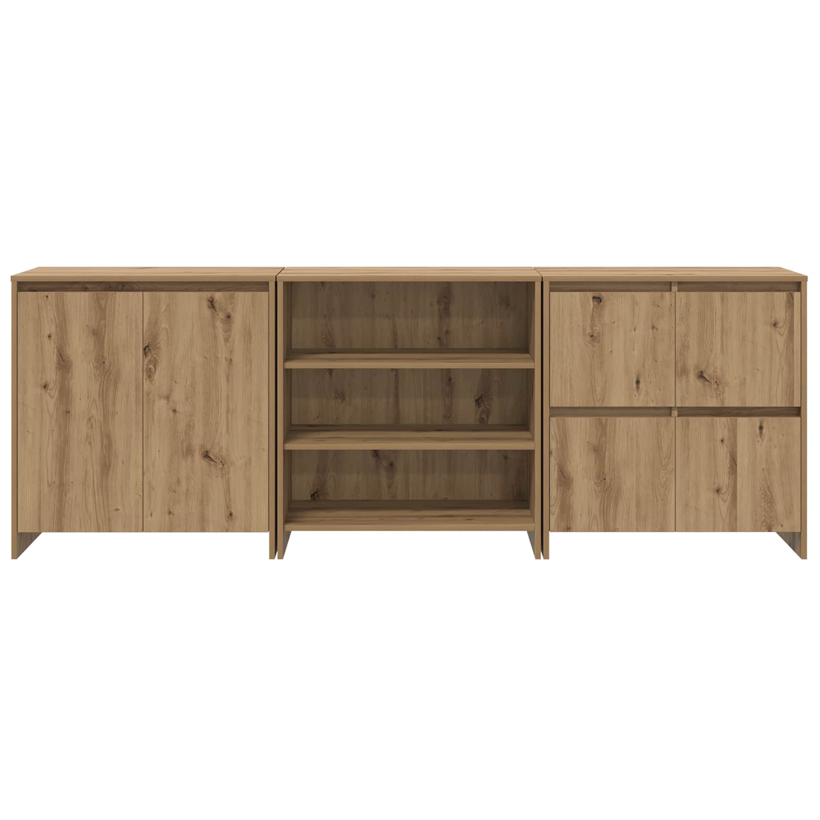 Πλαϊνό γραφείο με συρτάρι 3 pcs Artisan Oak 70 x 41 x 75 εκ. - Pakobazaar